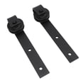 thumbnail image 1 of Door Sliding Rollers Kit Hanging Rail Pulley Barn Door Hardware Wheel For Bedroom Living Room, 1 of 8