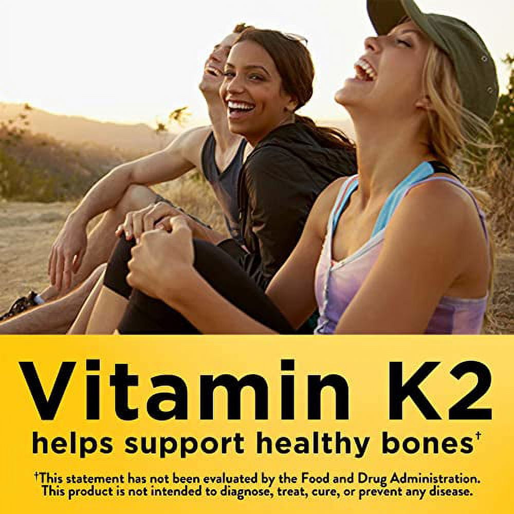 Nature Made Vitamin K2 100 mcg, Dietary Supplement for Bone Support, 30 Softgels, 30 Day Supply