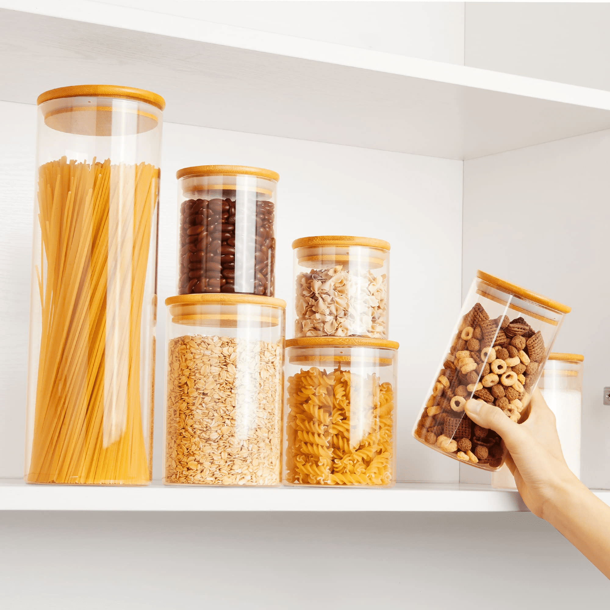  Vtopmart 78oz Glass Food Storage Jars with Airtight