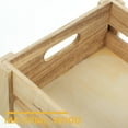 thumbnail image 5 of OULII 2Pcs Shoppers Preferred Wooden Crate Beige for Home and Shop, 5 of 5