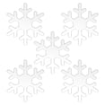 thumbnail image 2 of Fiudx Copo de Nieve Acrílico Navideño, Diseño Transparente En Blanco, Decoración Manuscrita Diy, Juego de 5 Piezas, Manualidades para Fiestas, Tarjetas de Mesa de Boda, Adornos para Árbol, 2 Mm de Gr, 2 of 7