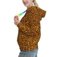 thumbnail image 2 of Haiem Golden Glitter for Women's Fashion Hoodies & Sweatshirts with Kangaroo Pocket,Hooded Sweatshirt with Eye-catching Drawstrings-Medium, 2 of 7