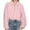 Pink, variant on Unir Collared Zip Up Casual Bomber Jacket for Women, Balloon Sleeve Cropped, Thick Durable Polyester Everyday Outerwear, 1 Piece, S-L