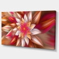 thumbnail image 1 of Designart - Huge Red Fractal Flower - Floral Canvas Art Print, 1 of 2