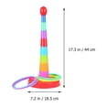 thumbnail image 3 of Shisuyan Educational Colorful Ring Toss Puzzle Toys Plastic Intelligence Development Parent-child Sports Game, 3 of 8