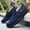 Blue, variant on Men's Slip-On Low-Top Casual Shoes Daily Wear - Minimalist Round-Toe Design (No Laces) - Lightweight Non-Slip Outdoor Sneakers with Cushioned PU Sole, Black/White Traction Tread for, Walking