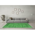 thumbnail image 3 of Ahgly Company Indoor Square Oriental Emerald Green Industrial Area Rugs, 8' Square, 3 of 4