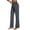 05-Gray, variant on MINTREUS Wide Leg Pants Woman Stretch Casual Trousers with Multi-Pockets Loose Button Work Dress Pants Fall Outfits