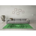 thumbnail image 3 of Ahgly Company Indoor Square Medallion Emerald Green Traditional Area Rugs, 7' Square, 3 of 4