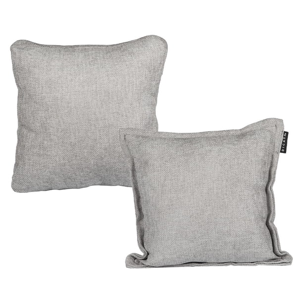 Set de 2 Cojines (1 Cuadrado + 1 Cuadrado Grande) Manhattan Gris