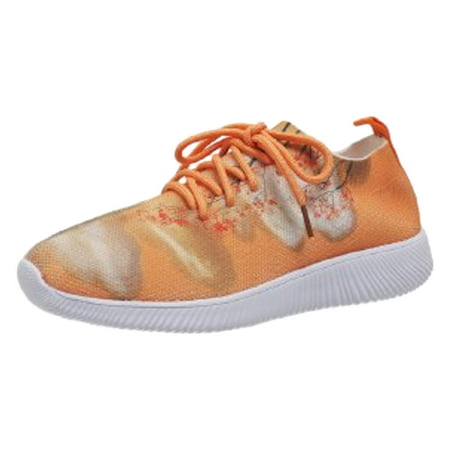 

PMUYBHF Sneakers For Women Slip On Ladies Flyweaving Mesh Sports Casual Socks Shoes Breathable Plus Size Lightweight Running Shoes Sneakers Casual Shoes