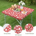 thumbnail image 4 of Red Christmas Deer and Gift Pattern Square Fitted Tablecloth with Elastic Edge,Square Table Cover,Washable Elastic Table Cover for Home Kitchen Party Decor 34"x34", 4 of 6