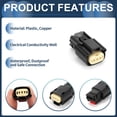 thumbnail image 4 of Unique Bargains 3 Pin Ignition Coil Waterproof Connector Plug Female Wire Terminal Connector for Ford for Mazda 1 Set, 4 of 6