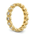 thumbnail image 5 of 14k Yellow Gold Bezel Set Diamond Eternity Wedding Band Circle Anniversary Ring Size 5 - 1 Ct., 5 of 5