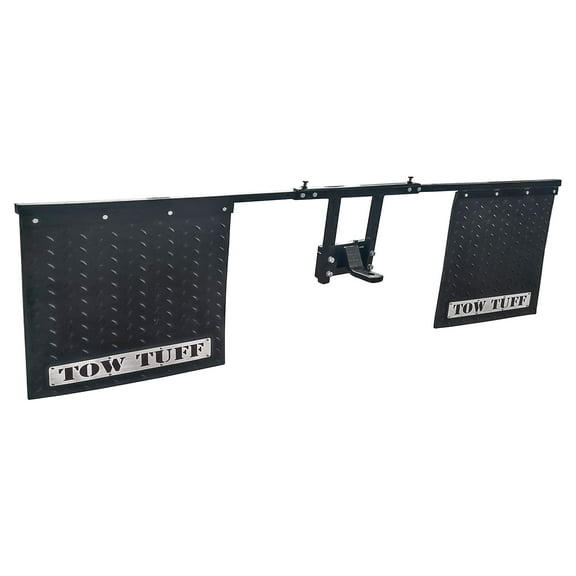 Tow Tuff Universal Mounts Mud Flaps, Works with 2.5 Inch Receiver Hitches