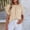 Khaki, variant on Bohemian Boho Off Shoulder Top 3/4 Puff Ruffle Sleeve Loose Dressy Casual Going Out Shirt Black 2XL