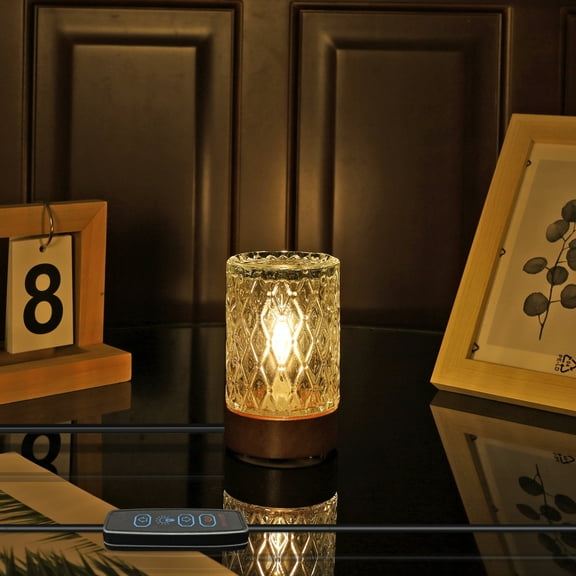 Small Soft Warm LED Night Light,Dimmable Bedside Lamp Mini Nightstand Glass Lamps NightLights for Bedroom,Living Room,Study Room