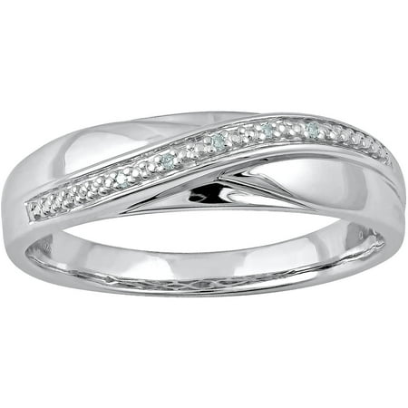 Forever Bride Diamond Accent Sterling Silver Men's Ring