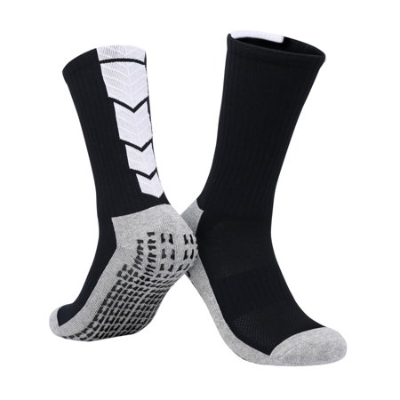 DNAKEN (3 Pairs) baseball socks softball socks grip socks soccer compression socks men for Youth & Adult kids toddler soccer socksMid -tube tube adhesive professional non -slip socks towel bottom spo