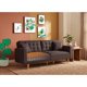 thumbnail image 1 of Sofá Cama Makora Maxim Chocolate Lino 3 Posiciones con Soft Foam Reclinable, 1 of 9