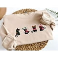 thumbnail image 2 of Embroidered Christmas Cats Sweatshirt, 2 of 4