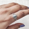 thumbnail image 5 of Natural Dendritic Opal Ring, Dendrite Opal Gemstone Ring, October Birthstone, Tiny Bohemian Ring, 925 Sterling Silver, Designer Womens Ring, Christmas Thanksgiving, Handmade Statement Jewelry, 5 of 8