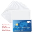 thumbnail image 4 of Fengek 50 paquetes de fundas transparentes para tarjeteros, fundas protectoras impermeables para tarjetas de visita, fundas suaves de PVC para tarjetas de crédito, licencia de conducir, 4 of 5