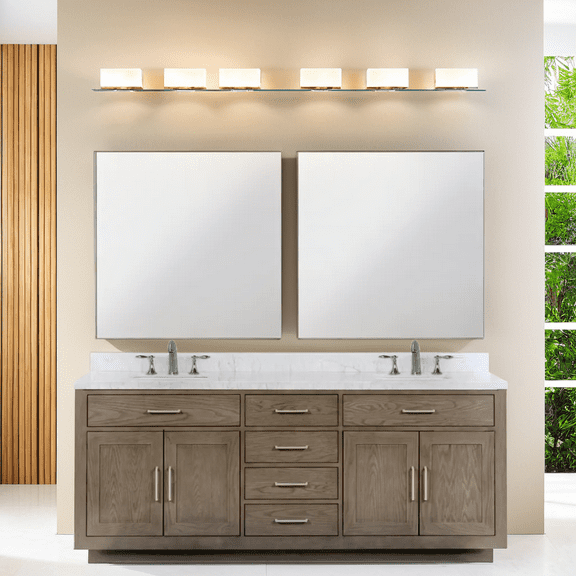 Lavanti Aberio 80-inch Gray Oak Bathroom Vanity with Double Sink
