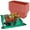 Brick-red, variant on Window Boxes Black 7 Pack Plastic Rectangular Planters for Indoor/Outdoor Plants
