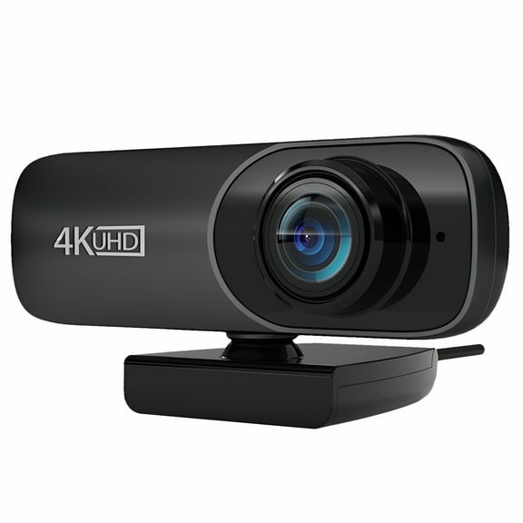 GJX 4K UHD 3840X2160P Webcam 800W Pixels Computer Camera 120° Wide Angle Webcam with Microphone