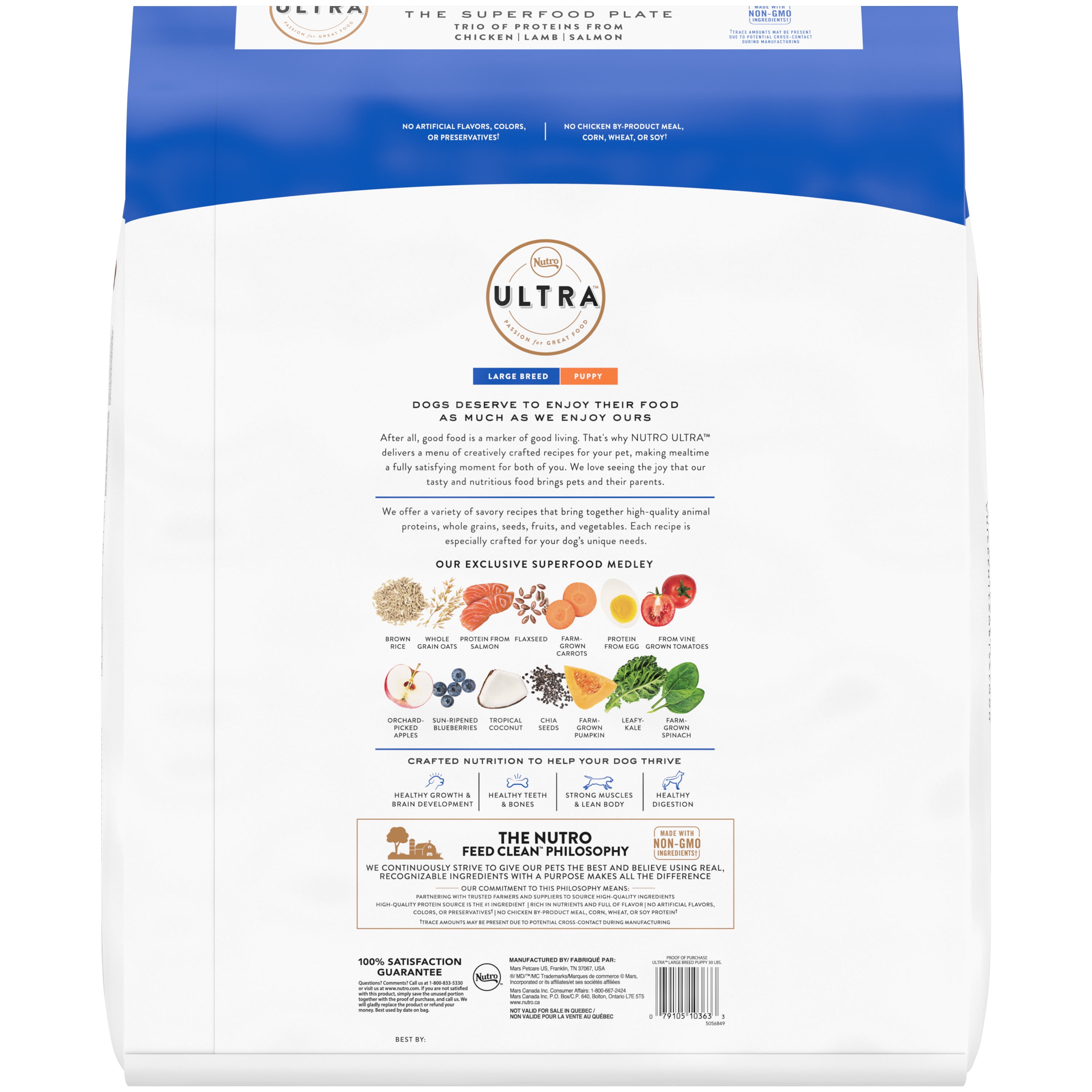 Nutro ultra dog food sales puppy