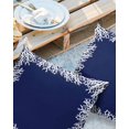 thumbnail image 3 of Outdoor Waterproof Pillow Covers Pack of 2, Sea White Coral Marine Blue Background Modern Art Decorative Throw Pillowcases Cushion Covers for Garden Patio Tent Sofa Couch, 18x18 inch, 3 of 8