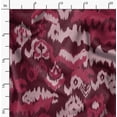 thumbnail image 2 of Soimoi Pure Silk Red Fabric By the Yard - 42 Inch Wide - Ikat Fabric - Elegant and Traditional Patterns for Stylish Creations Printed Fabric, 2 of 6