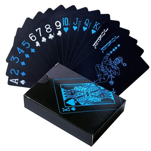 Frndzmart Black Edition, Plastic Playing Cards Black For Adult - Playing Cards Are Highly Durable & Long-Lasting | Waterproof Playing Cards | With Much Better Look Playing Cards