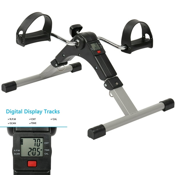 Sesslife Exercise Pedal Bike, Foldable Under Desk Bike with LCD Screen