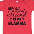 thumbnail image 3 of Inktastic My Best Friend is My Glamma with Hearts Boys or Girls Baby Bodysuit, 3 of 4