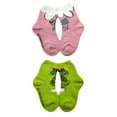 thumbnail image 3 of Grinch x Justice Girl's Cozy Socks, 2-Pack, Sizes S/M & M/L, 3 of 5