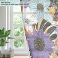 thumbnail image 4 of Yayeee Window Curtains Set of 2 for Living Room Light Filtering 63"x52", Colorful Flowers, 4 of 7