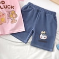 thumbnail image 6 of Ymyiu Toddler Boy Outfits Summer Toddler Kids Baby Boy Summer Clothes Short Sleeve Tops Shorts Outfits 2T 3T (Light Pink,2-3 Years), 6 of 6