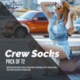 thumbnail image 4 of Yacht & Smith Wholesale Bulk Womens Crew Socks, Cotton Sport Athletic Socks - Size 9-11, 4 of 7