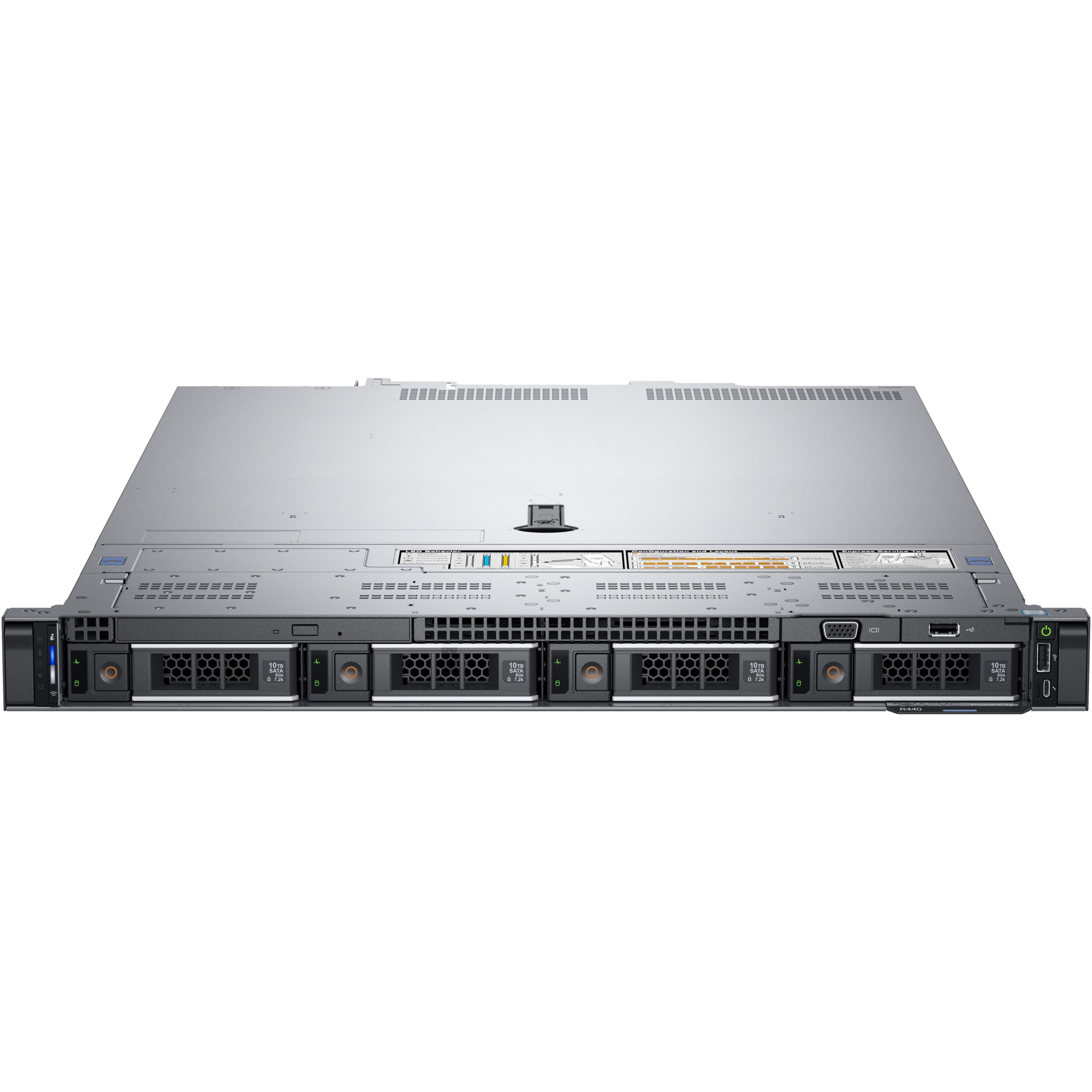 Dell EMC PowerEdge R440 1U Rack Server, 1 x Intel Xeon Bronze 3106 1.70