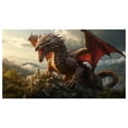 thumbnail image 2 of JJKBVCLO Dragon Pattern Garage Decoration Dragon Garage Background Decoration For The Year Of Bronn Dragon Pattern Decorated Mural 7x16 Feet, 2 of 5