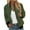 Army Green, variant on Frostluinai Bomber Jackets for Women 2024 Full Zip Long Sleeve Casual Bomber Coats Plus Size Solid Color Windbreaker Outwear with Pocket