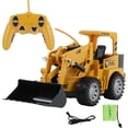thumbnail image 3 of Partheme Novelty Toys 2 Counts Excavator 1:24 RC 5-Channel Tractor Truck Car 2.4G Remote Control Enginee as shown, 3 of 8