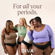 DivaCup - DIVA Reusable Period Underwear - Black Bikini M-L