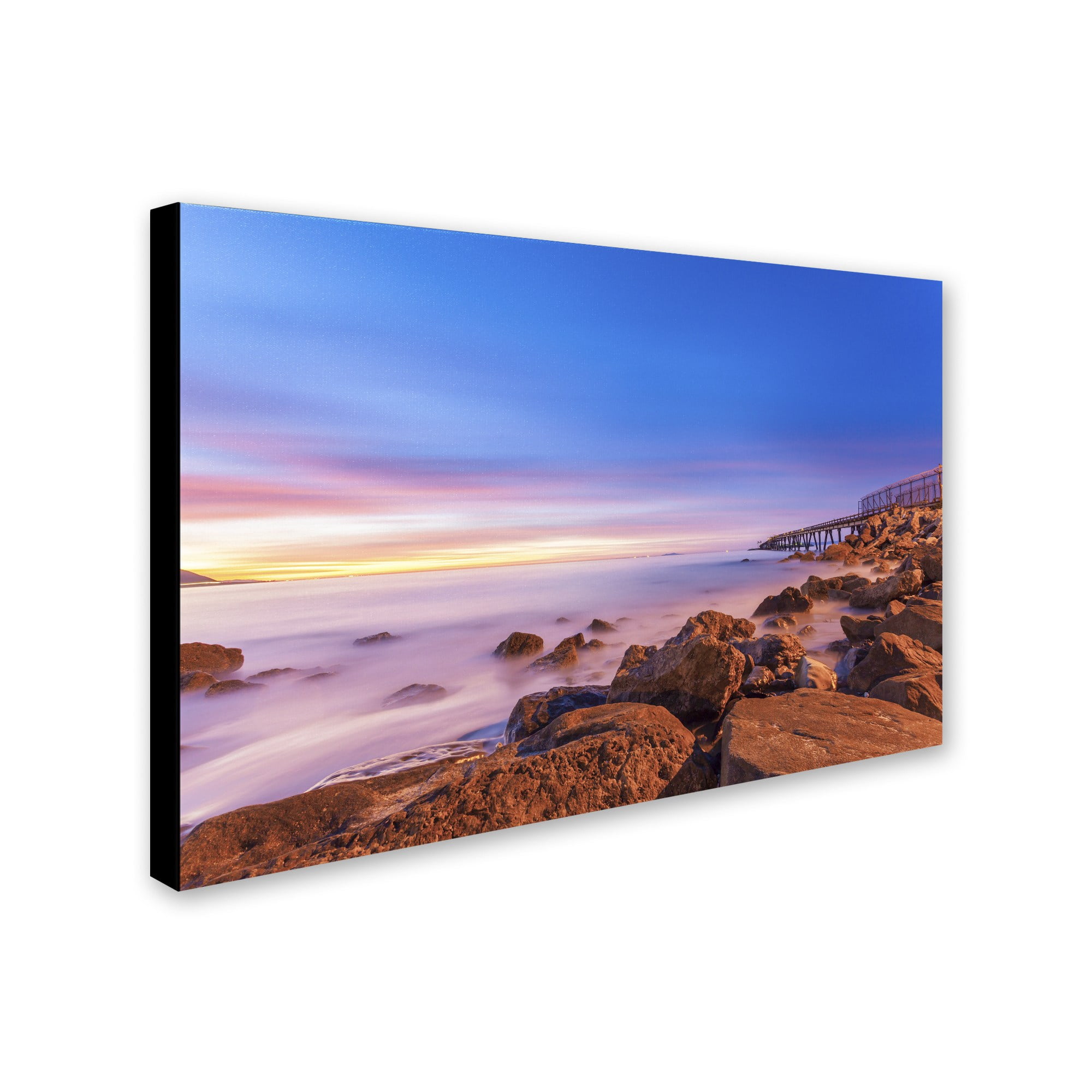 Chris Moyer 'Low Shoals View' Canvas Art