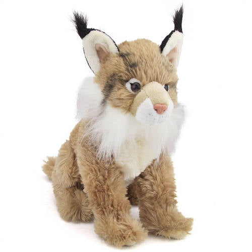 KAMIK Louie the Lynx Plush Stuffed Toy Animal 8" long 