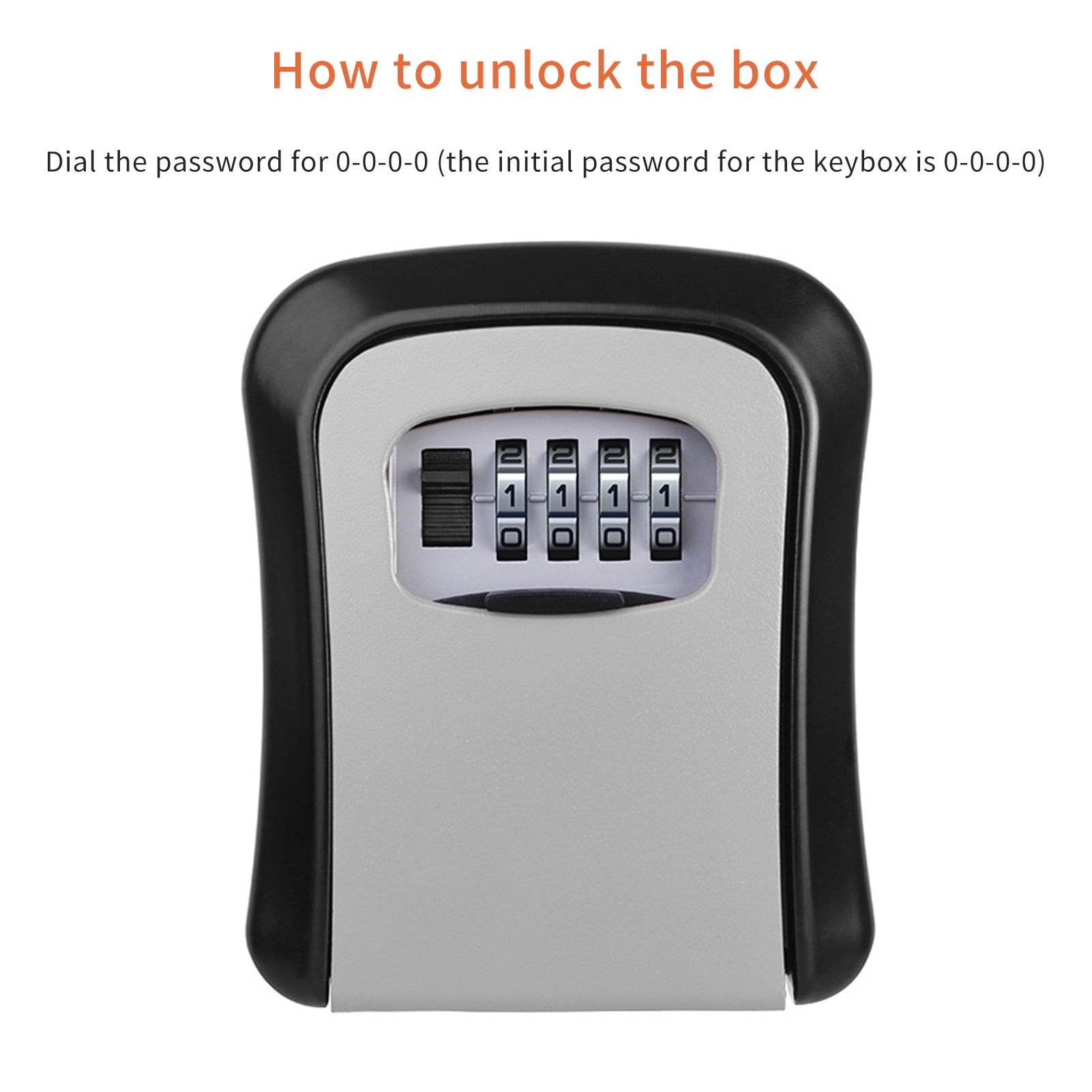 Arealer Key Storage Lock Box Wall Mount Aluminum Alloy 4-Digit Combination  Waterproof Lockbox Key Box Portable Storage for House Key Card U Disk |  Walmart Canada