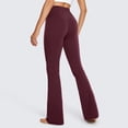 thumbnail image 4 of AherBiu Womens Flare Yoga Pants High Waisted Stretchy Workout Bell Bottom Athletic Gym Leggings, 4 of 5