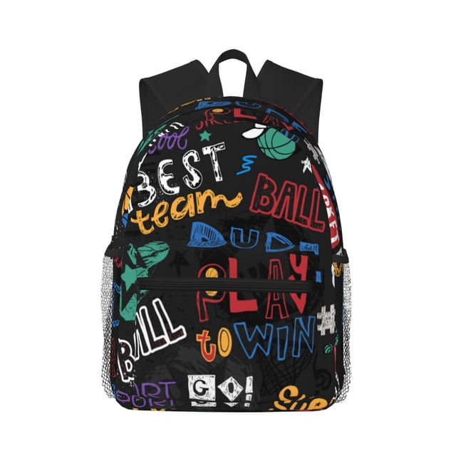 Easygdp Basketball Mochila Casual para Portátil, Mochila para Escuela, Viajes, Negocios